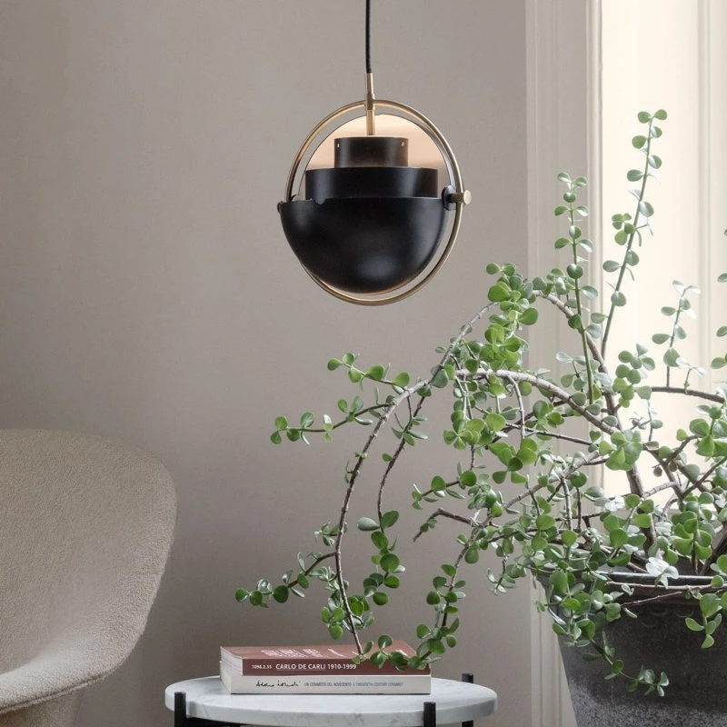 Gubi Suspension Multi-Lite Ø 36 cm - Chrome/Noir