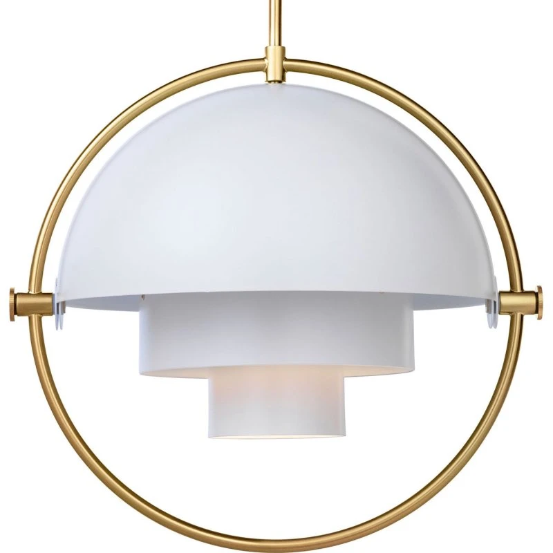 GUBI Suspension Multi-Lite Ø 36 cm, Laiton et Blanc