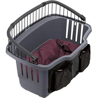 Atlas Bike 20 Rapid panier vélo pour chien gris 35,5x47x34,5cm