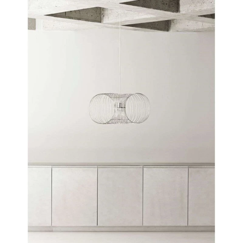 Normann Copenhagen Lampe Suspension Coil Ø90 - Acier Inoxydable
