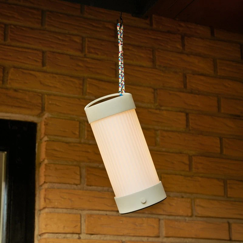 HÜBSCH Lampe de table LED rechargeable Camp - Verre et Fer