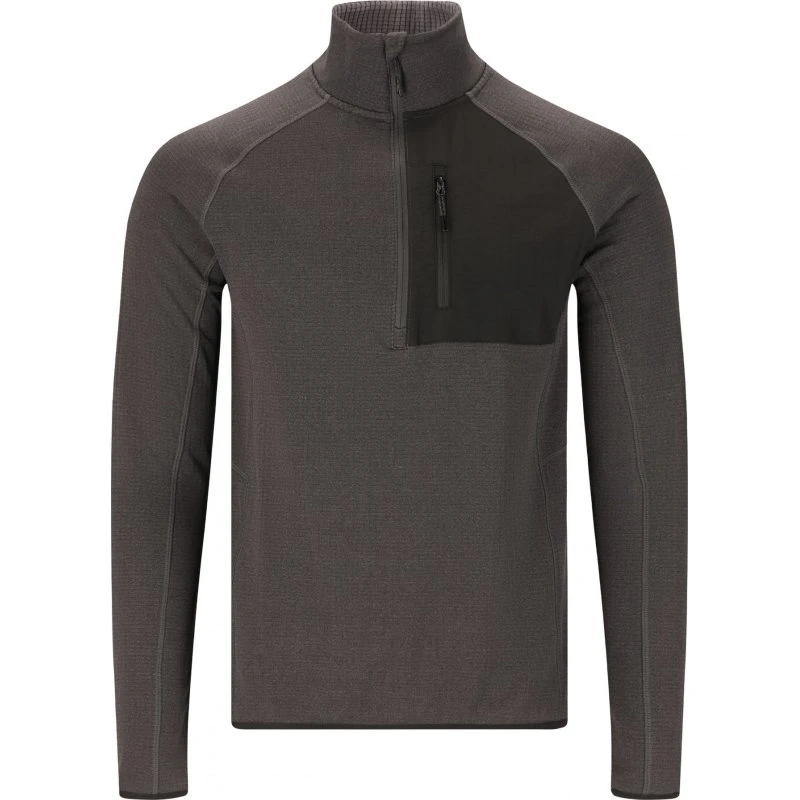 Sweatshirt zippé Whistler Helge - Pull polaire homme gris foncé