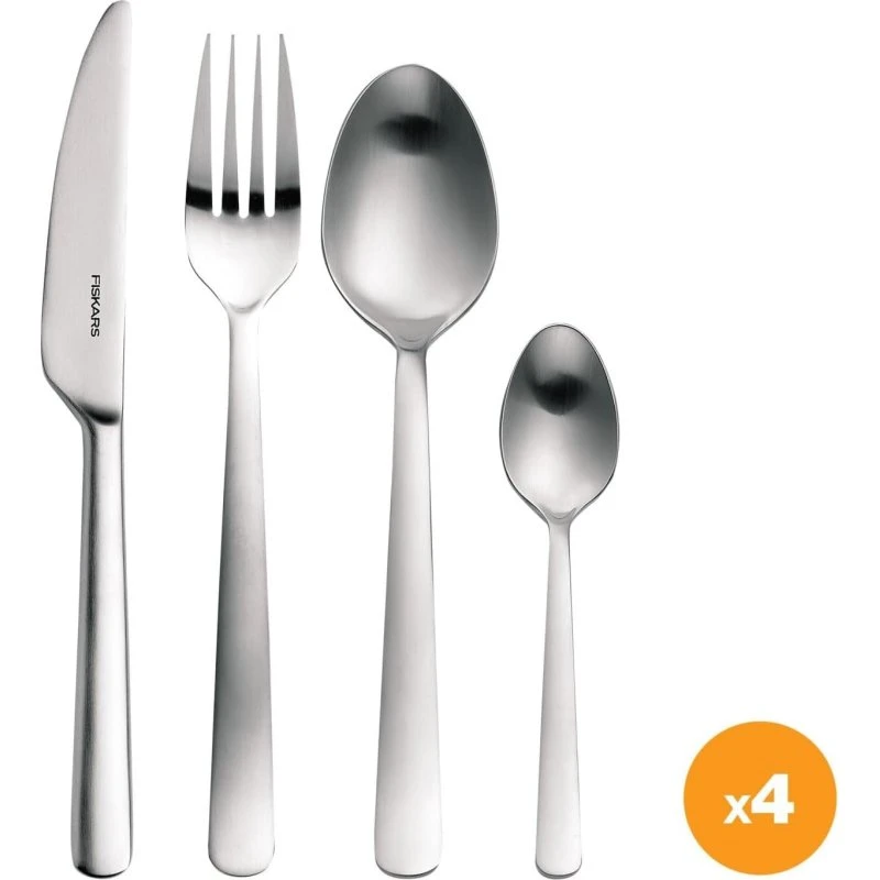 Fiskars Functional Form Cutlery Set 16 Pièces Mat