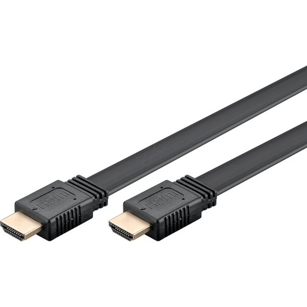 GOOBAY Câble HDMI 2.0 Plat 1m Noir