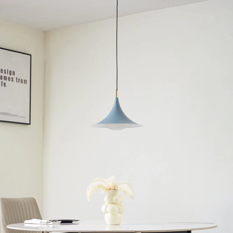 Suspension Lindby Jarl, Bleu, Métal, Ø 35 cm