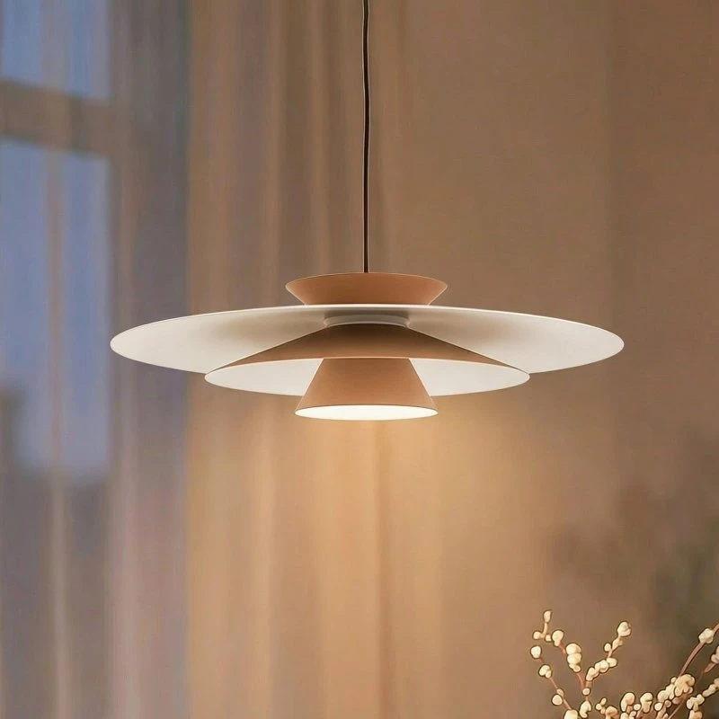 Lucande Suspension LED Livie Kaki/Blanc - Moderne - Aluminium