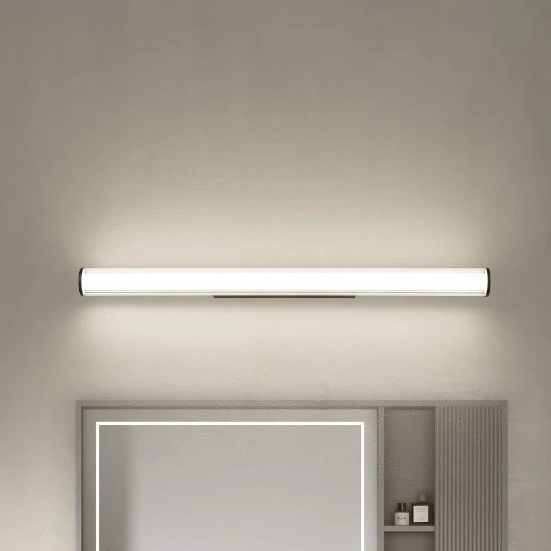 Lindby Kirka Applique Murale LED CCT IP44 Noir - 90 cm