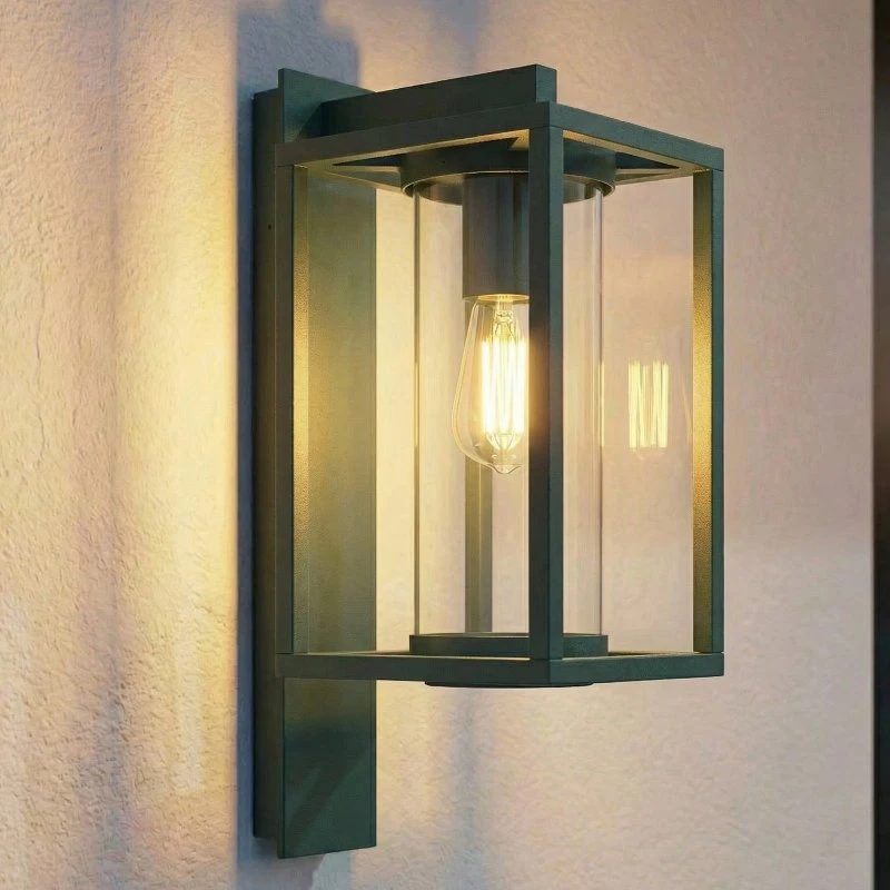 Applique extérieur Lucande Ferda, Vert, Aluminium, Moderne
