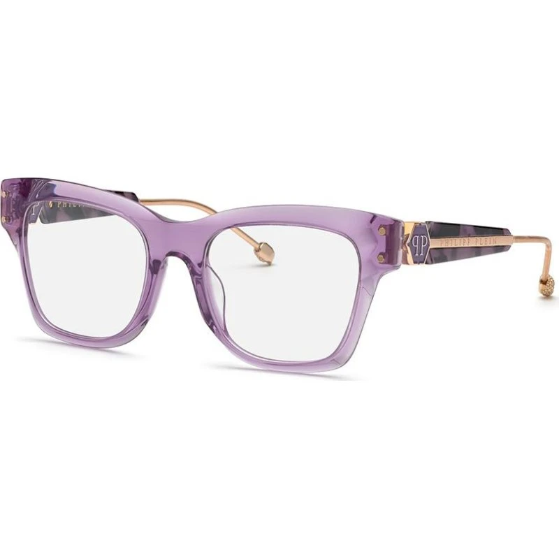 Philipp Plein Lunettes de Vue Plein Queen VPP125S Violet Carré