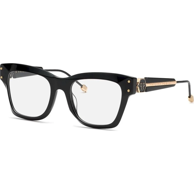 Philipp Plein Plein Queen VPP125S Lunettes de Vue Carrées Noires