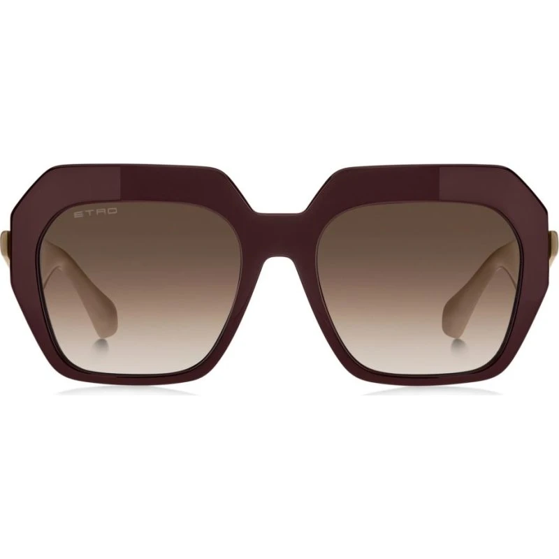 Etro 0043/S Lunettes de Soleil Oversized Marron pour Femme