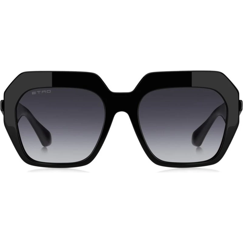 Etro 0043/S Lunettes de Soleil Oversize Femme - Noir et Gris