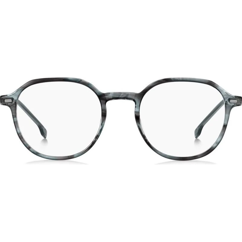 Boss 1697 Lunettes de Vue Homme - Gris Géométrique