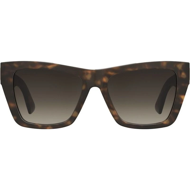 Moschino MOS181/S Lunettes de Soleil Rectangulaires Havane