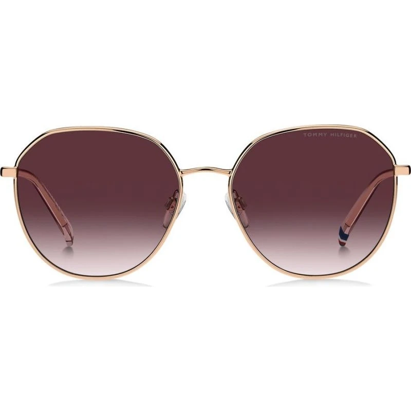 Tommy Hilfiger Lunettes de Soleil TH 2218/S Pantos Acier Rose Doré