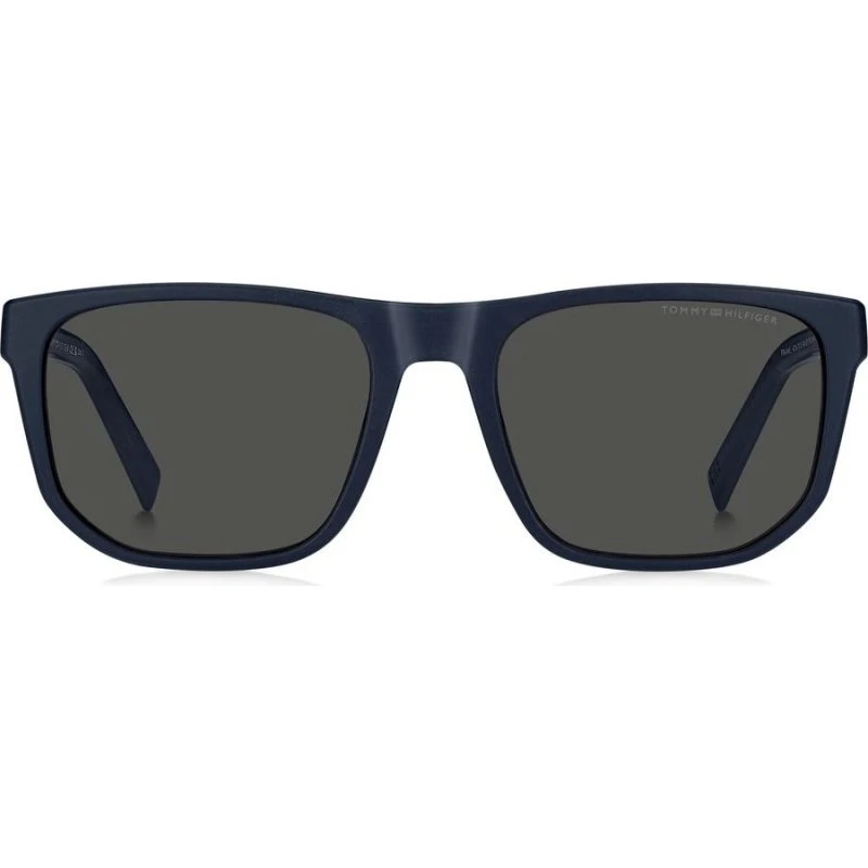 Tommy Hilfiger TH 2200/S Lunettes de Soleil Homme Bleu Rectangulaire