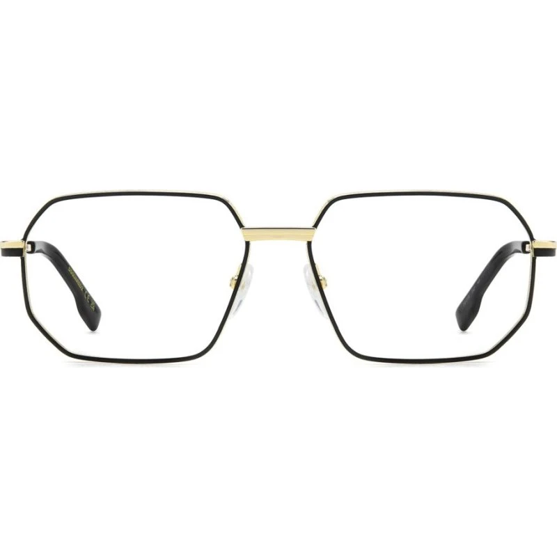 Dsquared2 D2 0158 Lunettes de Vue Homme Doré Géométrique