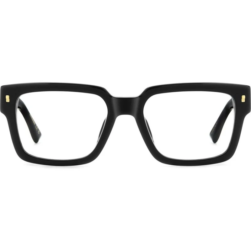 Dsquared2 D2 0167/G Lunettes de Vue Homme Rectangulaires Noires