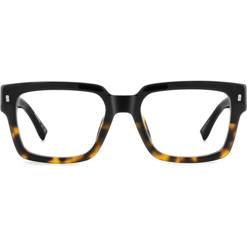 Dsquared2 D2 0167/G Lunettes de Vue Homme Havane Rectangulaire