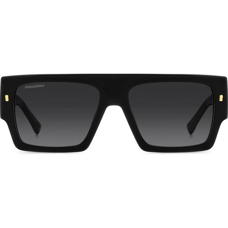 Dsquared2 D2 0165/S Lunettes de Soleil Homme Rectangulaires Noires