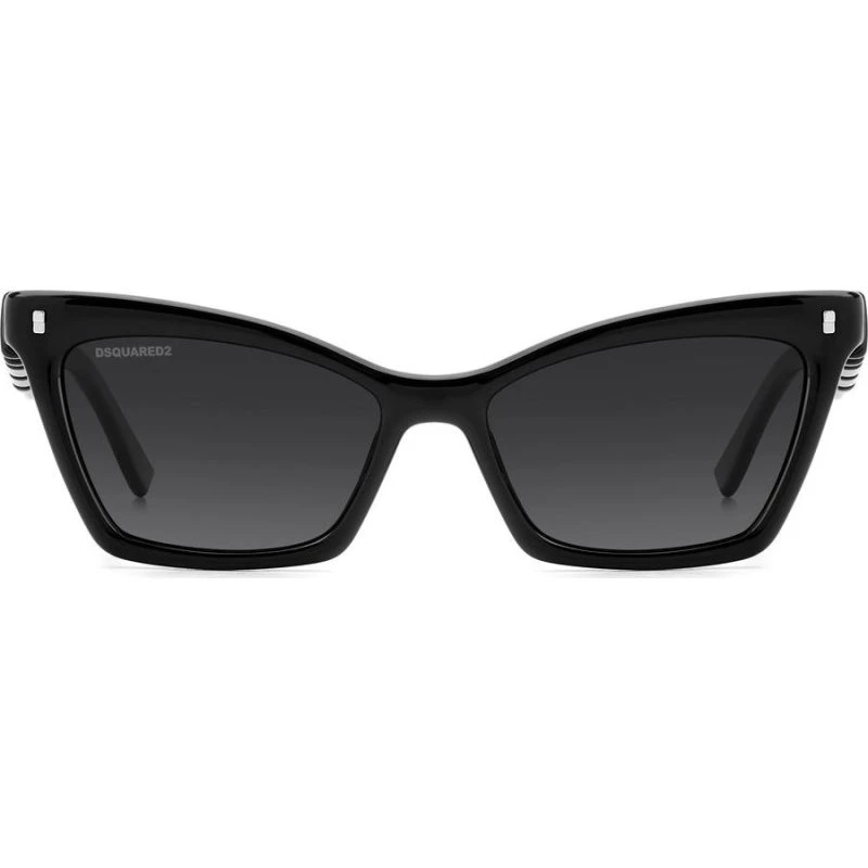 Dsquared2 Lunettes de Soleil Icon 0026/S Papillon Noir et Gris