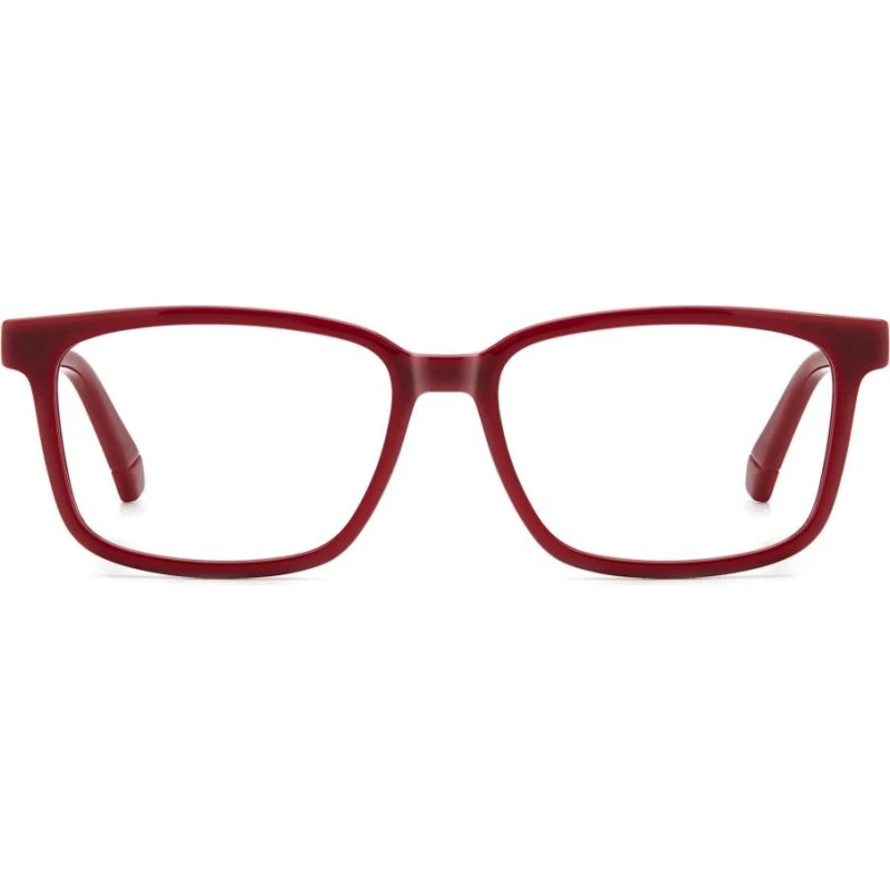 Polaroid PLD D844 Lunettes de Vue Rectangulaires Rouges Unisexe