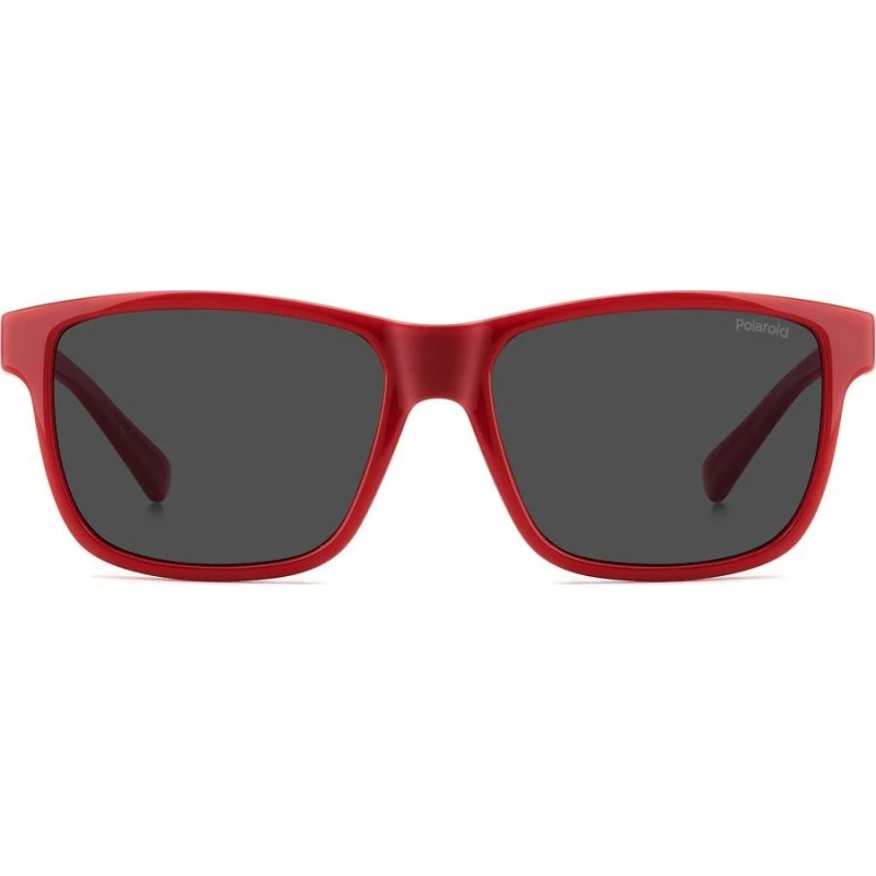 Polaroid Junior PLD 8067/S Lunettes de Soleil Enfant Rouges Polarisées