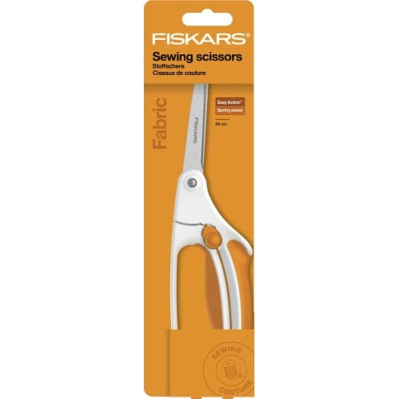 Fiskars Easy Action™ Ciseaux Couture 26 cm Orange/Blanc