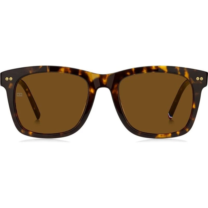 Tommy Hilfiger TH 2184/S Lunettes de Soleil Homme Havana Rectangulaire
