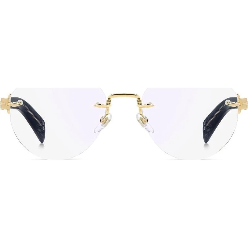 David Beckham DB 7145 Lunettes de Vue Pilote Homme - Noir et Or