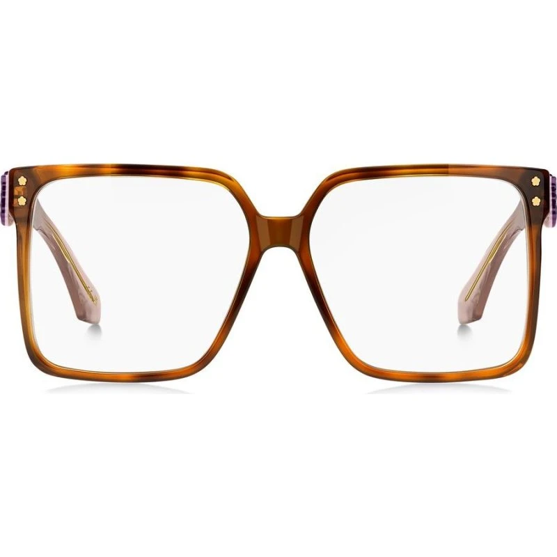 Etro 0105 Lunettes de Vue Femme Havane Surdimensionnées