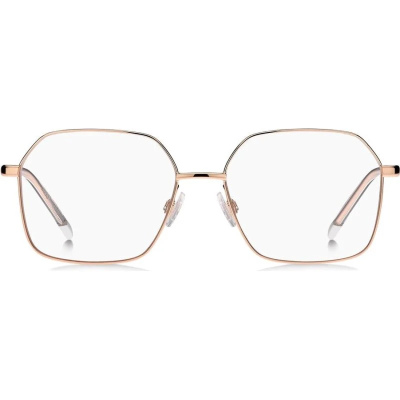 Hugo Boss HG 1382 Lunettes de Vue Femme Géométriques Or Rose