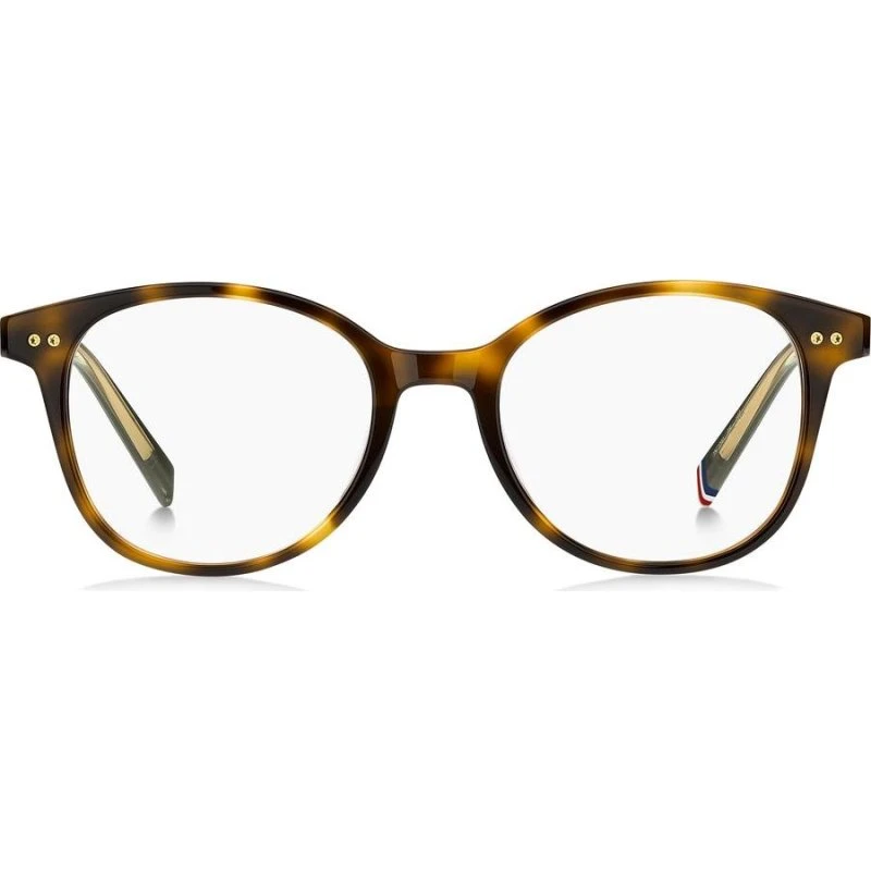Tommy Hilfiger TH 2290 Lunettes de Vue Rondes Havane Femme