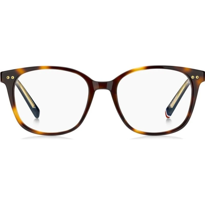 Tommy Hilfiger TH 2291 Lunettes de Vue Carrées Havane Femme