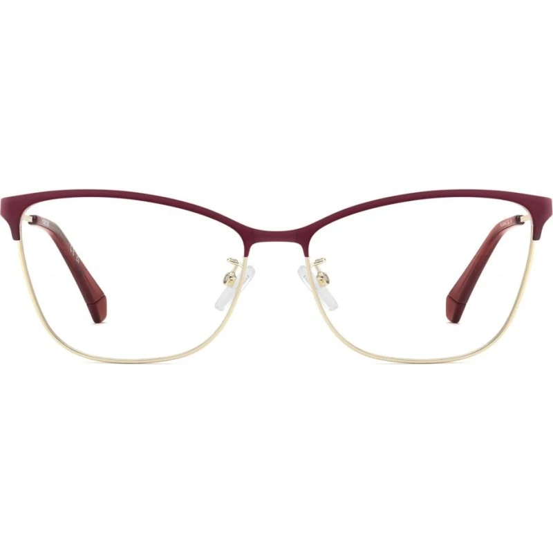 Polaroid PLD D584/G Lunettes de Vue Femme Œil de Chat Rouges
