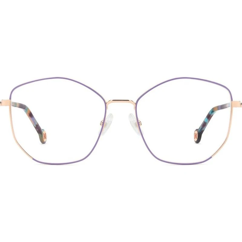 Carolina Herrera HER 0345 Lunettes de Vue Femme Dorées Géométriques