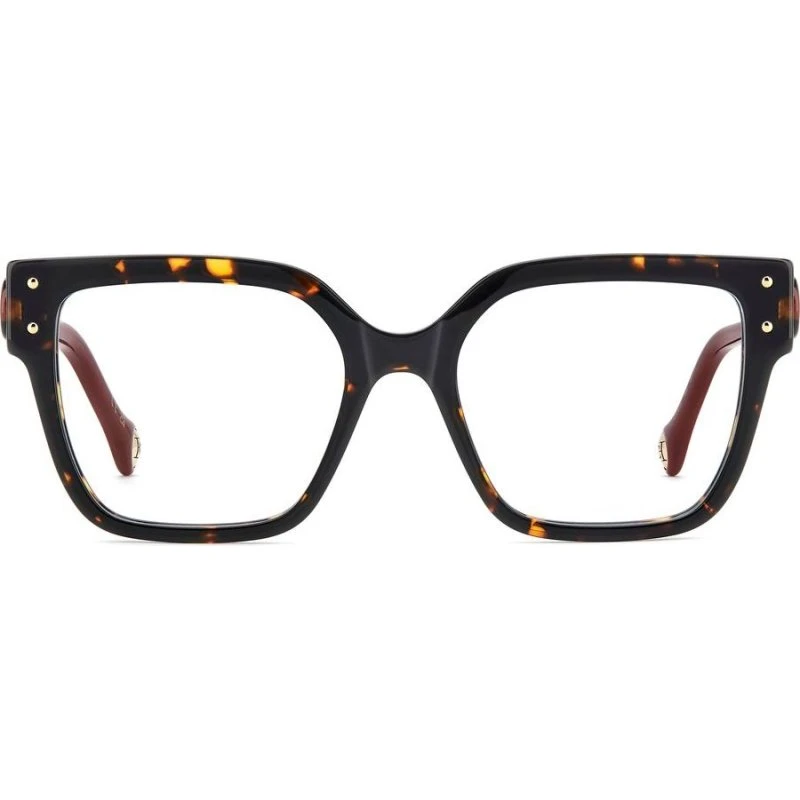 Carolina Herrera HER 0325 Lunettes de Vue Carrées Havana