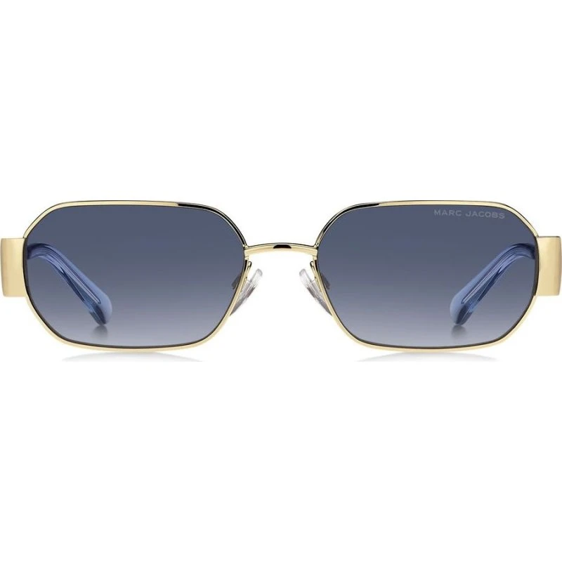 Marc Jacobs Marc 890/S Lunettes de Soleil Rectangulaires Dorées et Bleues
