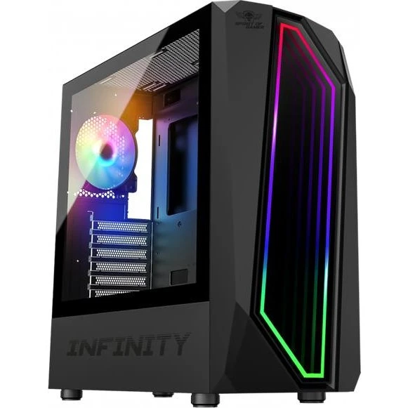 Spirit Of Gamers Infinity Black ATX Moyen Tour RGB