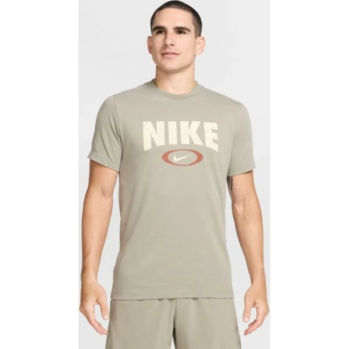 Nike T-shirt de Training Dri-FIT Marron Homme - XL