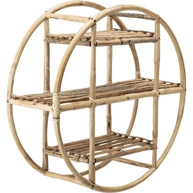Bloomingville Sia Étagère Rond en Bambou 52 cm