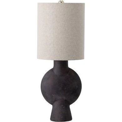 Bloomingville Sergio - Lampe de table en terre cuite marron 54,5 x 20,5 cm