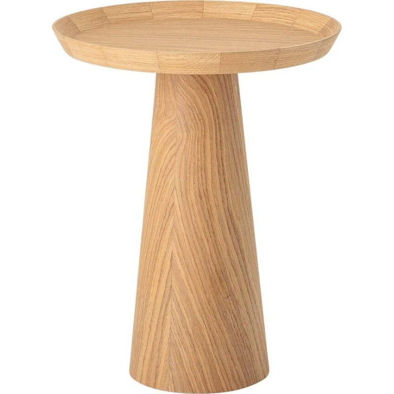 Bloomingville Luana – Table d'appoint ronde chêne naturel 44x54,5 cm