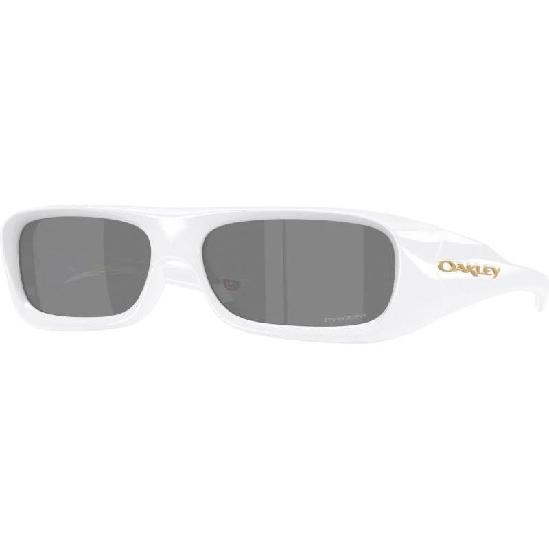 Oakley Lunettes de soleil Permian pour femme - Blanc/Gris