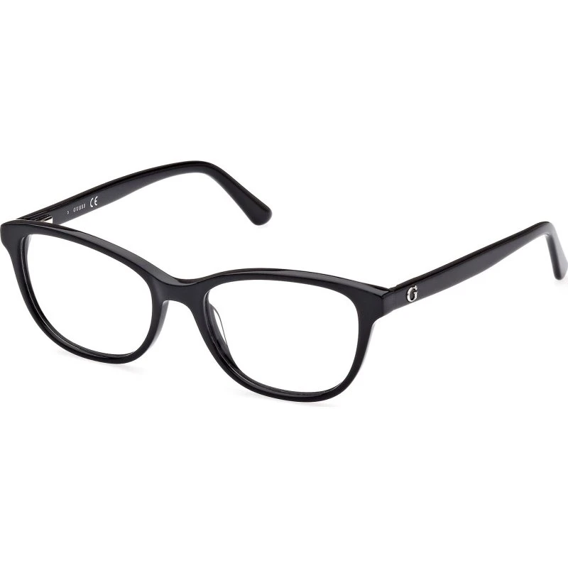 Guess GU8270 Lunettes de Vue Carrées Unisexe - Noir Brillant