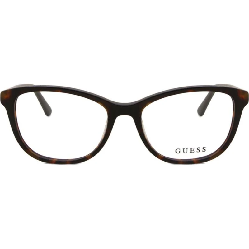 Guess GU8270 Lunettes de Vue Carrées Unisexe Havane