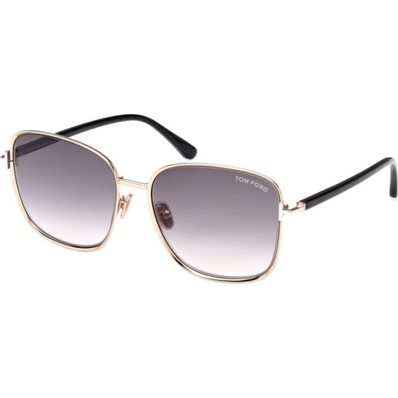 Tom Ford Fern FT 1029 Lunettes de Soleil Géométriques Rose Gold