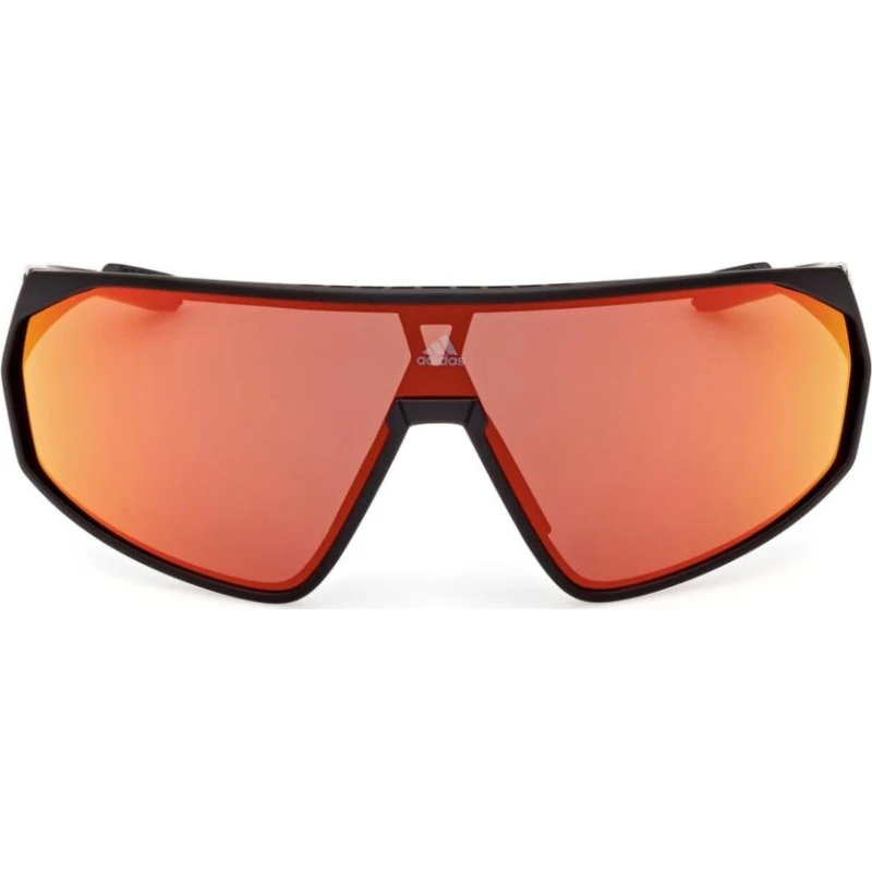 Adidas SP0074 Lunettes de Soleil Unisexe - Noir et Rouge Miroir