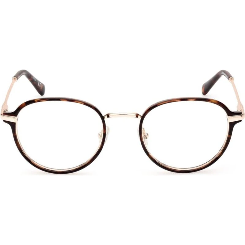 Guess GU50079 Lunettes de Vue Rondes Unisexe - Havane