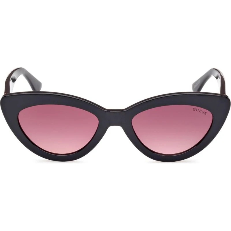 Guess GU7905 Lunettes de Soleil Oeil de Chat Noir et Rouge 52mm